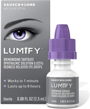 LUMIFY Redness Reliever Eye Drops 0.08 Fl Oz (2.5mL) 2-Pack - Fast-Acting Eye Drops for Clear, Bright Eyes - Buy Online on GoSupps.com