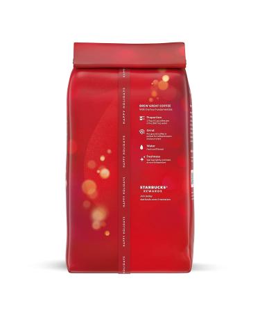 Starbucks Holiday Blend Ground Coffee, 17 oz Bag, Medium Roast 100% Arabica - Limited Edition - Buy Online on GoSupps.com