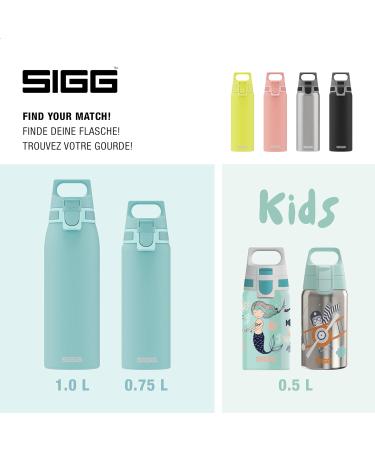 SIGG Stainless Steel Drinking Bottle 0.75L - Shield One | Carbonated Drink Safe Leak-Proof BPA-Free Lightweight - Glacier Color - Buy Online on GoSupps.com