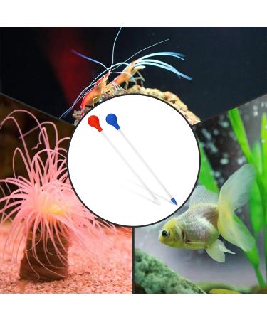 Coral Feeder 2 Pcs Acrylic Marine Fish Reef Feeding Tube 13.7 Inch Coral Food Tool for Reef/Anemones/Brine Shrimp Most Aquarium Organisms (Blue+Red) - Buy Online on GoSupps.com
