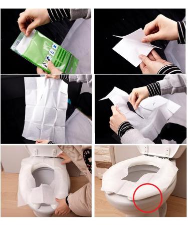 ABM Disposable Toilet Seat Cover Travel Pack 10 Sheets (6 Pack) - Buy Online on GoSupps.com