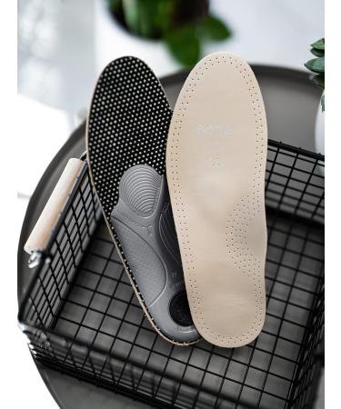 Bama Comfort Primus Extra Footbed - Anatomically Shaped Insole Genuine Leather Unisex - Brown/Silver/Black Size 41 EU - International Shipping Available - Buy Online on GoSupps.com