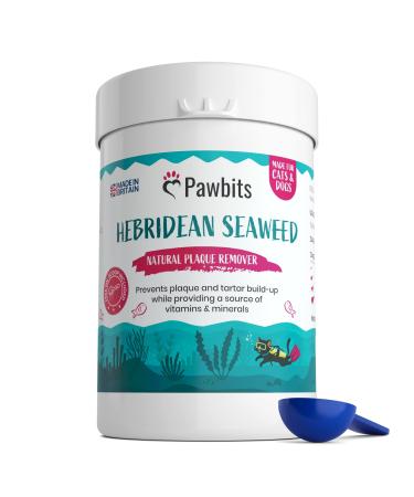 Pawbits 100% Seaweed for Dogs Teeth - Sustainably Harvested Natural Tartar & Plaque Removing Flakes with Vitamins & Minerals to Combat Bad Breath Suitable For Cats
