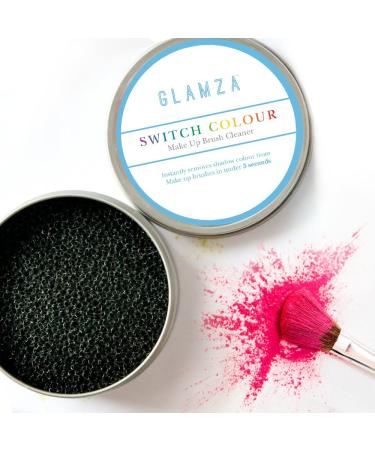 Glamza make-up brush cleaning sponge Switch Color- fast color and eyeshadow change quick cleaning of brushes brush clean sponge