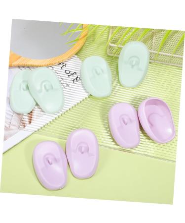 SOIMISS 4 Cache Oreilles Silicone pour Coloration des Cheveux Vert Oreilles tanches pour Coiffure S che Cheveux Natation et Maquillage Confortables et Durables - Buy Online on GoSupps.com
