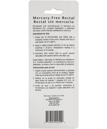 Geratherm Mercury Free Rectal Thermometer - Accurate Temperature Measurement - Buy Online on GoSupps.com