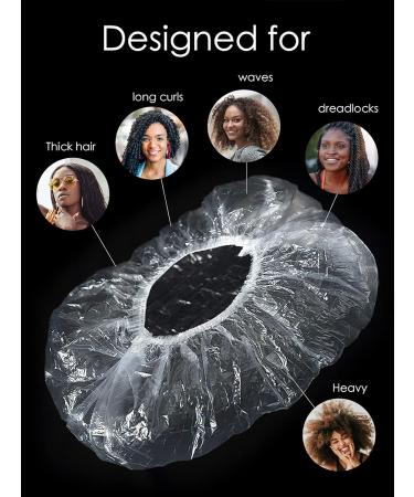 Disposable XL Shower Cap for Women with Long Hair - 10 Count - Buy Online on GoSupps.com