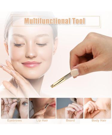 VOCOSTE Eyebrow Tweezers Stainless Steel Tweezers Silver Tone - Buy Online on GoSupps.com