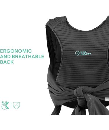 KOALA BABYCARE Baby Sling Carrier Stretchy Baby Wrap Carrier - Grey - Buy Online on GoSupps.com