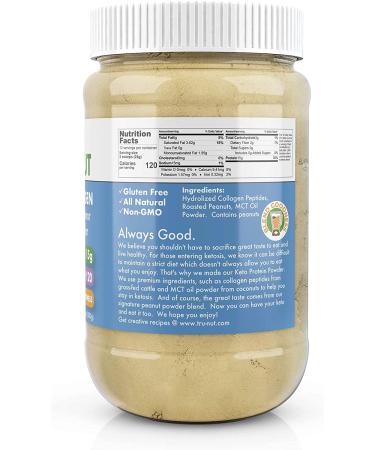 Tru-Nut Keto Collagen Protein Powder - Peanut Butter 10.6 oz (Pack of 1) - Buy Online on GoSupps.com