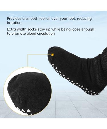 2 Pair Black Lymphedema Socks | Over Calf, 21 Girth | Stretches for Swollen Feet - Buy Online on GoSupps.com
