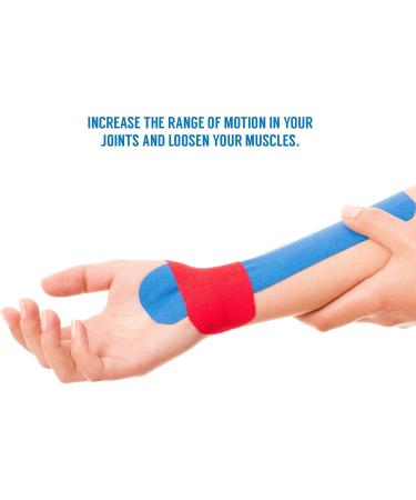 Proworks Kinesiology Tape - 5m Roll for Exercise, Sports & Injury Recovery | Elastic Muscle Support Tape in Light Blue - Buy Online on GoSupps.com