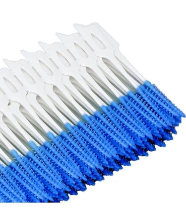 Premium Tooth Cleaning Set - Dental Floss Toothpicks & Interdental Brushes for Gum Protection - 160 Pieces (Blue) - International Shipping Available - Buy Online on GoSupps.com