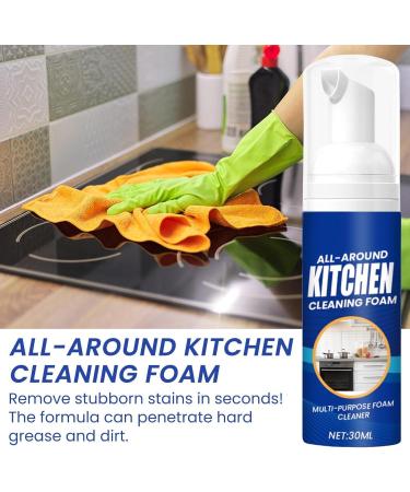 Kitchen Foam Cleaner All-Round Kitchen Cleaning Foam Foam Cleaner Multi-purpose Oil Stain Remover Cleaning Spray (3Pcs) - Buy Online on GoSupps.com