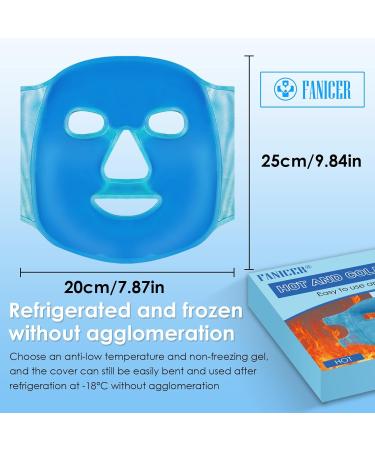 Cooling Face Mask Cold Gel Face Mask Refreshing Mask Hot and Cold Compress for the Face to Relieve Stress Can be used on both sides Reusable - Buy Online on GoSupps.com