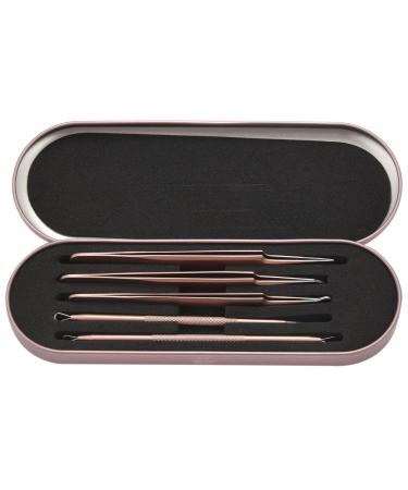 Lizusidtsy Blackhead Remover Pimple Tool Kit Blackhead Extractor Tool Blemish Whitehead Popping Tool with Portable Metal Case