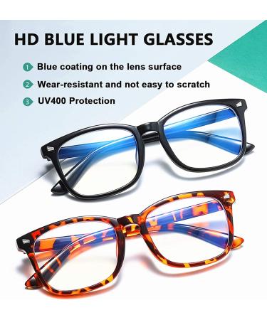 Blue Light Blocking Reading Glasses 5pcs Set for Women Men - Anti UV Ray Nerd Eyeglasses in Mixed Colors - 1.75x Magnification - Buy Online on GoSupps.com