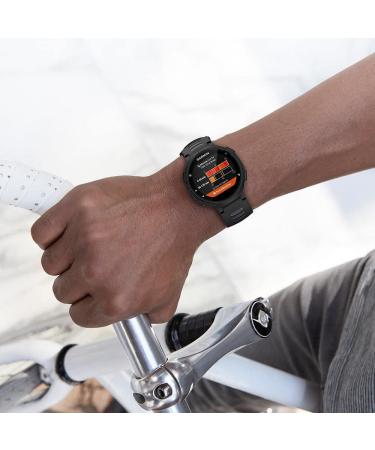 NotoCity Silicone Watch Band Replacement for Forerunner 230/220/235/620/630/735XT/Approach S20/S5/S6 - Black/Gray - Buy Online on GoSupps.com