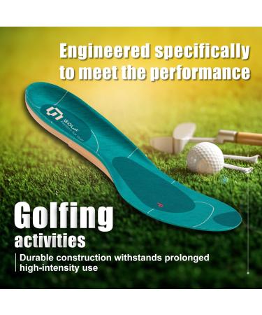GED Golf Shoe Insoles for Men | Arch Support & Cushioning for Plantar Fasciitis | Enhanced Stability & Balance | US Size 13-13.5 - Buy Online on GoSupps.com