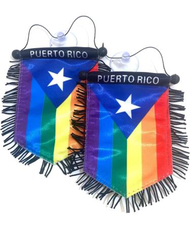 Puerto Rico LGBT Car Flag - Show Your Pride on the Go! - Buy Online on GoSupps.com