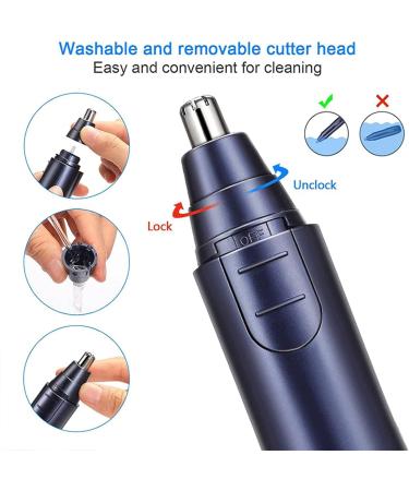 Premium Electric Nose Hair Trimmer for Men | Painless Ear & Facial Hair Removal - Buy Online on GoSupps.com