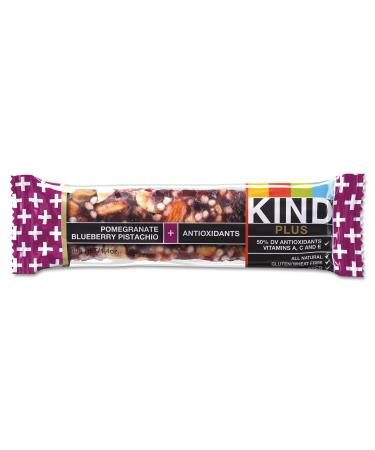KIND 17221 Plus Nutrition Boost Bar - Pomegranate Blueberry Pistachio 1.4 oz 12/Box | Antioxidant Rich Energy Snack - Buy Online on GoSupps.com