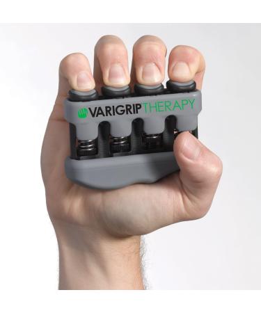 VariGrip Therapy Adjustable Resistance Hand Exerciser - Medium to Heavy Range - Ergonomic Finger Strengthener - Grip Strengthener - VGM Green - Buy Online on GoSupps.com