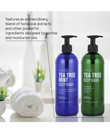 Tea Tree Body Wash & Shower Gel for Jock Itch, Eczema, Ringworm, Body Odor, and Acne - Large 20.2 Fl Oz Bottle - Pack of 2 - Buy Online on GoSupps.com