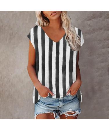 Short Sleeve T Shirts Clothing Woman T-Shirt Casual Black Clothing Top Women's Floral Pattern for Women Crop Tops Shirt Shirts Top Women's Summer Tank Top 1-black M - Buy Online on GoSupps.com