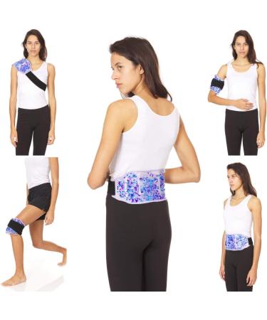 FOMI Care Premium Hot Cold Gel Bead Ice Pack - Pain Relief for Lower Back, Shoulder, Knee, Bicep, Stomach - Coccyx, Sciatica, Tailbone - Flexible, Reusable Heating Pad - 15 x 5 - Buy Online on GoSupps.com