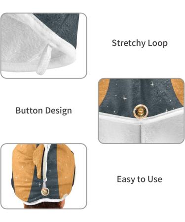 Sun Penguin Hair Towel 2 Pack | Super Absorbent Quick Dry Hair Turbans for Women & Girls - Buy Online on GoSupps.com