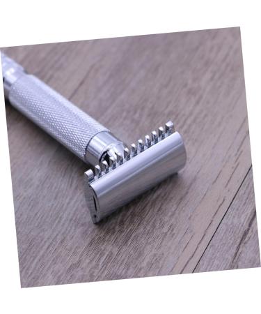 Beavorty Wooden Safety Razor for Men | Premium Double Edge Razor with Silver Holder - Eco-Friendly Grooming - Buy Online on GoSupps.com
