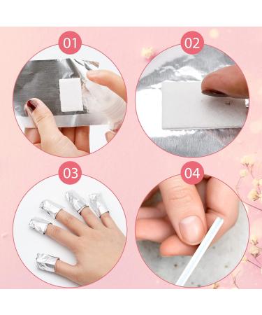 G2PLUS Gel Nail Remover Foils - 100PCS Nail Foil Removal Wraps - Silver - Buy Online on GoSupps.com