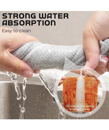 Double Stainless Steel Scrubber Multipurpose Wire Dishwashing Rags Non Scratch Wire Dish Cloth Multipurpose Wire Miracle Cleaning Cloths 2-in-1 Cast Iron Scrubber Ancienflow Scrubber (10PC) - Buy Online on GoSupps.com