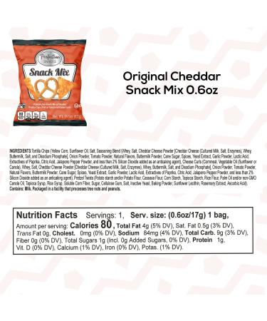 Perfection Snacks Original Cheddar Snack Mix 0.6oz - 25 Count Bulk Pack - Buy Online on GoSupps.com