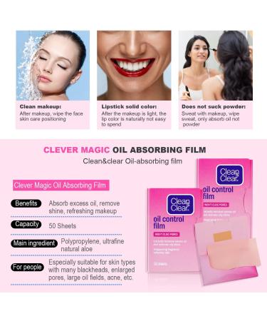Beauty Kate Pink Oil Control Film 50 Sheets - Clean & Clear Blotting Paper Replacement with Grapefruit Fragrance - Absorbs Oil for Flawless Skin - Buy Online on GoSupps.com