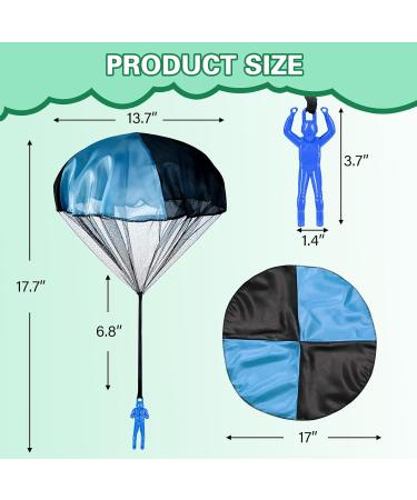 12 Pieces Parachutist Toy Set | Outdoor Hand-Throw Parachute Toys for Kids | Perfect Birthday Party Favors - Buy Online on GoSupps.com