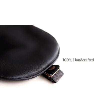 Silk Eye Mask for Sleeping - Premium 25 Momme Mulberry Silk (Midnight) - Buy Online on GoSupps.com