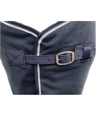 Marengos Economic Sweat Rug for Horses - Breathable Fleece Transport Blanket with Removable Cross Strap - Dark Blue 115cm - Buy Online on GoSupps.com
