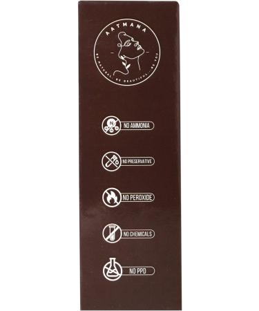 AATMANA Herbal Dark Brown Henna Hair Color with 9 Herbs | Natural Hair Color 100g - Buy Online on GoSupps.com
