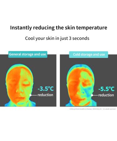 Ice Roller Facial Serum - Cool & Soothing Hydrating Serum with Glacial Water Niacinamide & Hyaluronic Acid - 1.69 fl oz | Korean Skincare - Buy Online on GoSupps.com