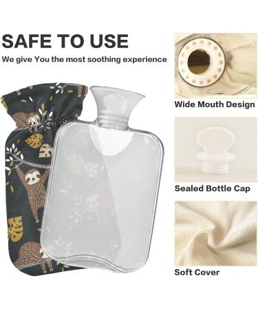 Naanle Sloth Heat Bottle | 1L Transparent Hot Water Bottle for Heat & Cold Therapy | Pain Relief for Bed Hands & Feet - Buy Online on GoSupps.com