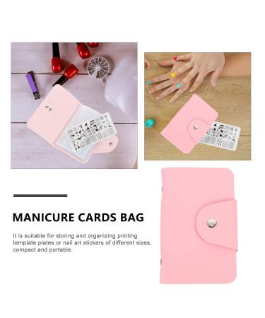 Lurrose Nail Art Storage Bag - 2 STK Nail Plate & Stamp Organizer for Nail Kits | PU & Steel Plate Accessories - Buy Online on GoSupps.com