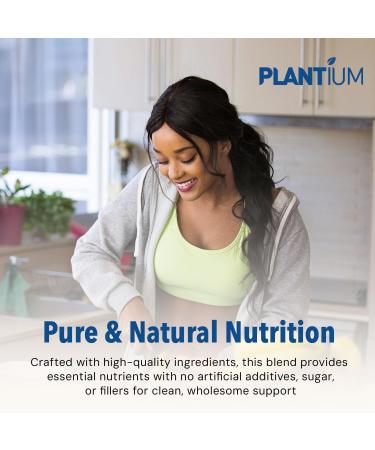 AMAXI Plantium Total Nutrition Premium All-in-One Meal Replacement Shake Plant-Based Protein Powder with Vitamins Minerals & Probiotics 22g Protein per Serving Vanilla - Buy Online on GoSupps.com