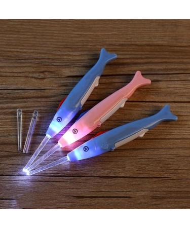 1Pcs Flashing Baby Ear Pick | Kids Ear Spoon Cleaner & Earwax Remover - Luminous Earpick for Ear Care - Silver - Buy Online on GoSupps.com