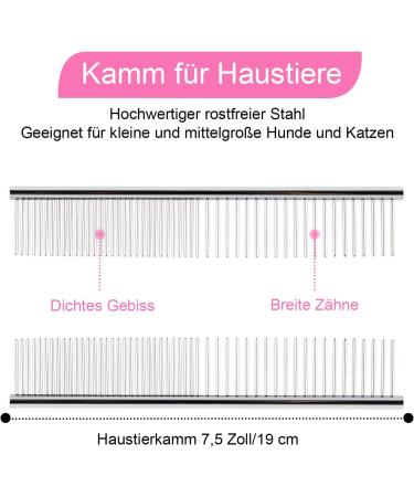 Professional Curved Dog & Cat Grooming Scissors Set - Pink Stainless Steel with Pet Comb | International Shipping - Buy Online on GoSupps.com