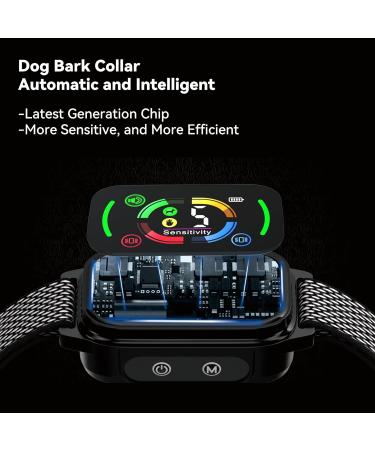 Beoankit Anti Bark Collar for Dogs - Dual Vibration, 5 Sensitivity Levels, 3 Modes - Grey - Buy Online on GoSupps.com