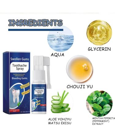 Spray Contre les Maux de Dents Soulagement Instantan des Maux de Dents Spray de Soulagement de la Douleur Dentaire R paration des Gencives 20ML 1PC - Buy Online on GoSupps.com