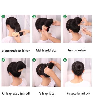 Buy Sponge Donut Hair Bun Maker Fast & Easy Hairstyling for Thin Hair | Perfect French Twist & Knot Styles - Buy Online on GoSupps.com