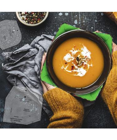 Clear Acrylic Bowl Cozy Template Set - 3 Sizes | DIY Kitchen Art Craft - Buy Online on GoSupps.com